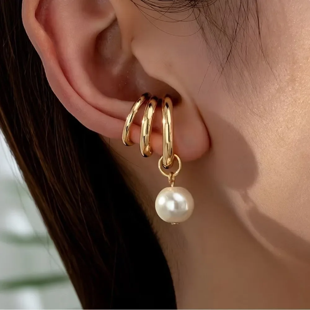 Stone ear cuff #2420